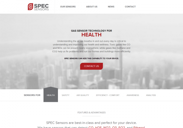 SPEC Sensors Homepage