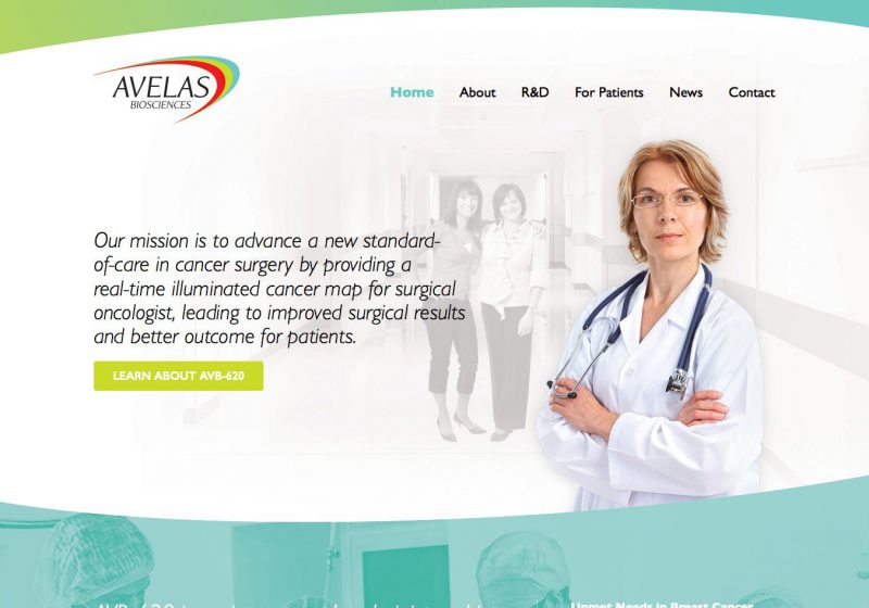 Image of Avelas Bioscienes custom web design