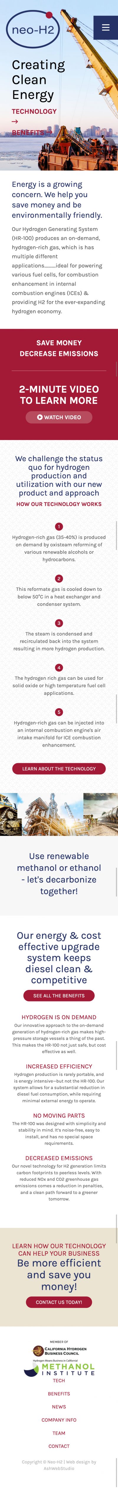 Mobile web design of Neo-H2